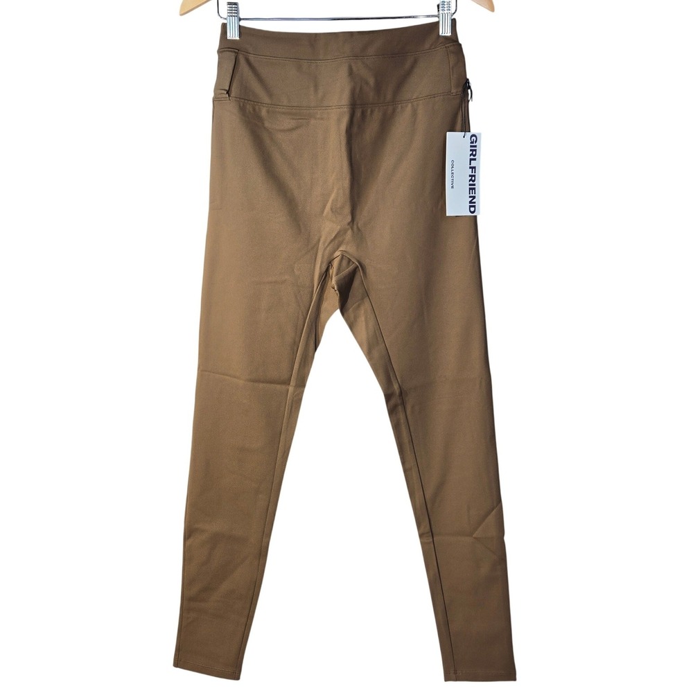 Girlfriend‎ Collective High Rise Compression Leggings Deep Earth Brown Large NWT
